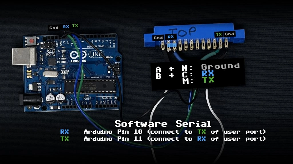 Arduino to C64 User Port Pins
