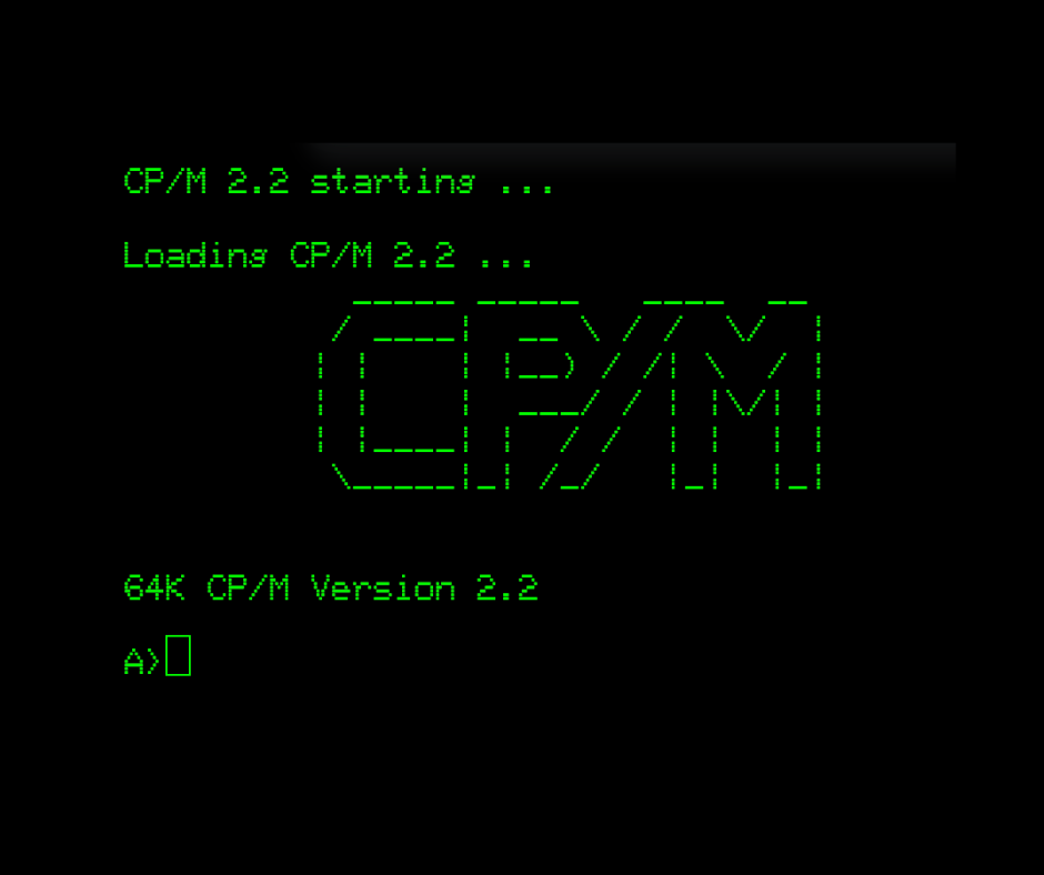 CP/M loading in my online emulator