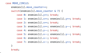 Enemy movement system