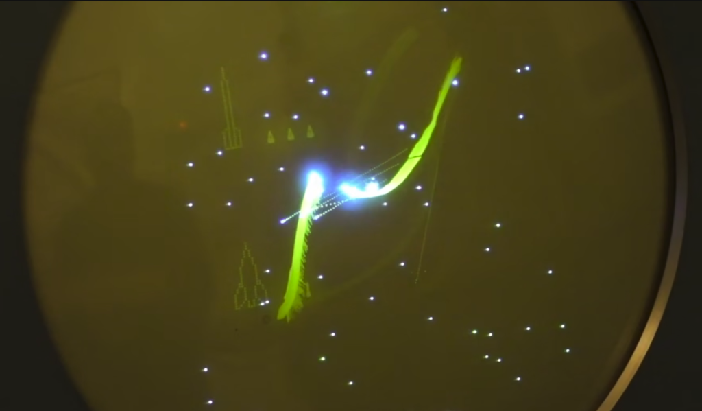 Spacewar on DEC PDP Mini Computer CRT