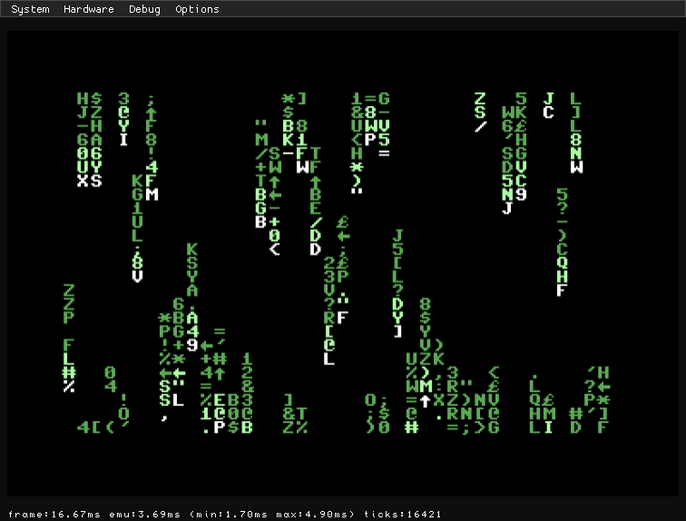 TRSE Matrix Demo on the C64