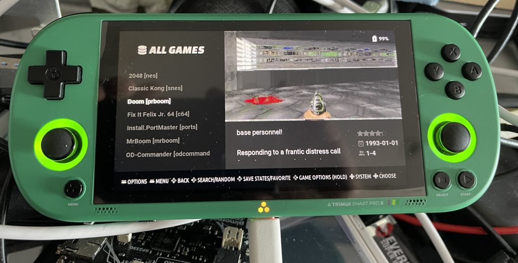 Yes, it plays Doom