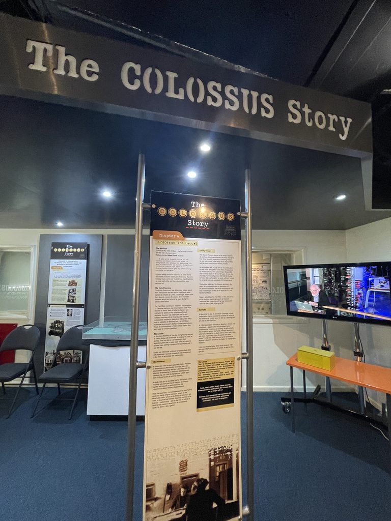 The Colossus Story exhibition banner at The National Museum of Computing