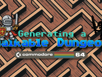 C64 BASIC Dungeon Crawler Generating a Walkable Map