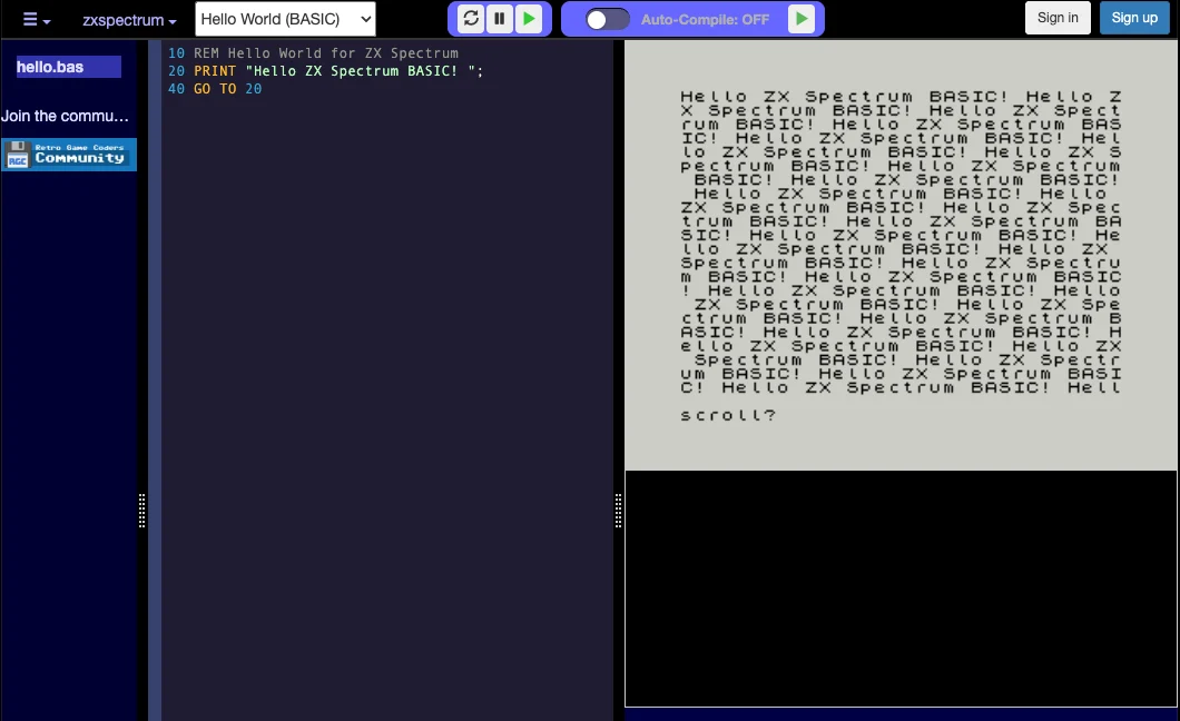 Speccy BASIC is here!