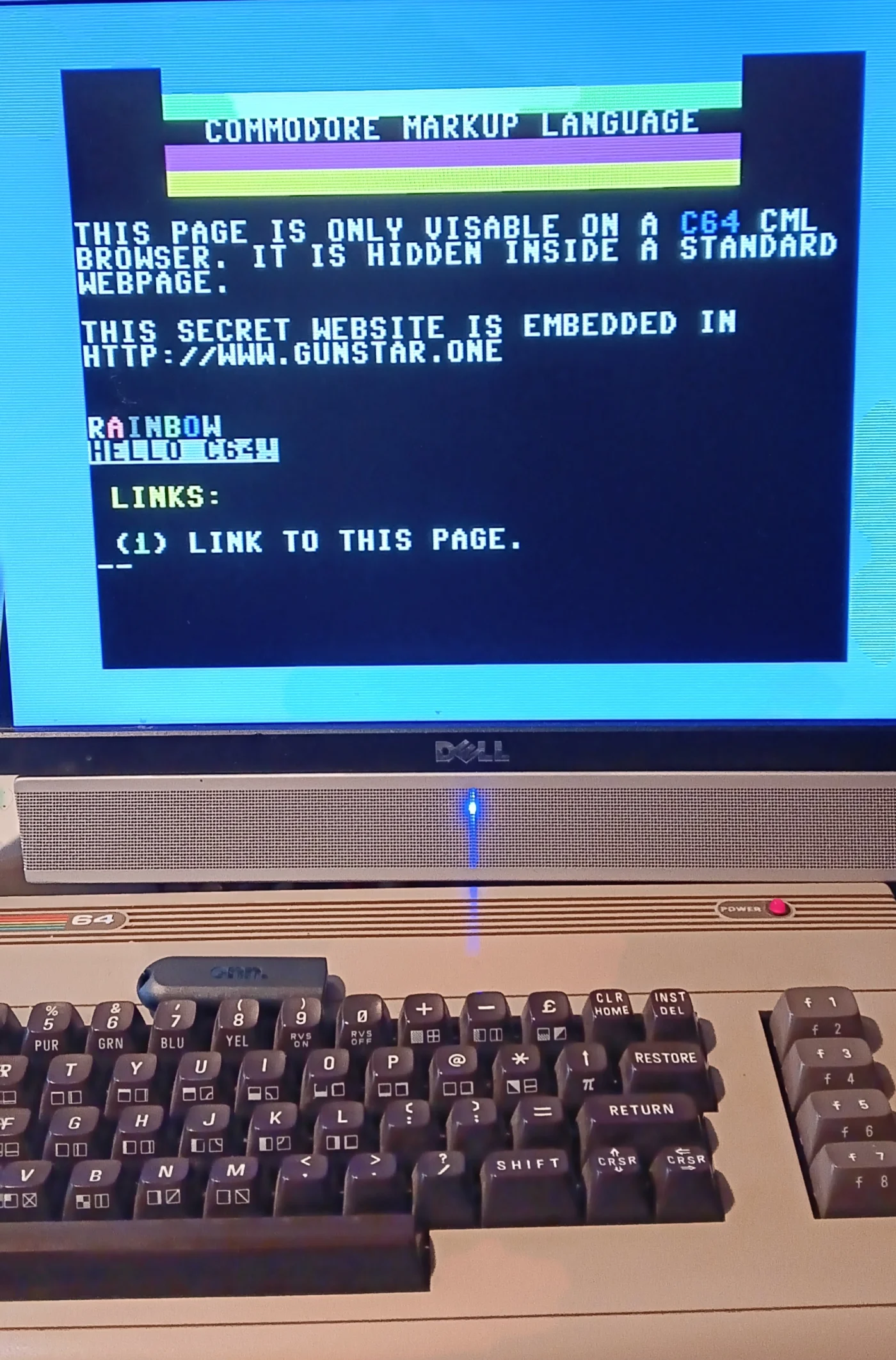 This isn't really "retro gaming" but based on Chris Garrett's code...